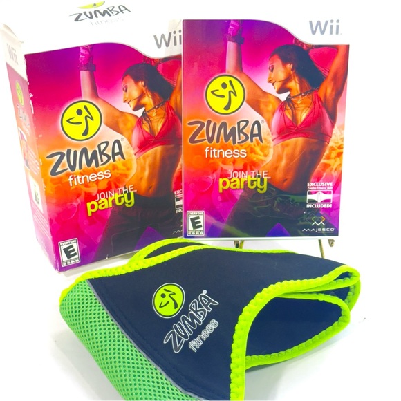 Majesco Entertainment Other - Zumba Fitness Join The Party Wii Game with Belt Exercise NWT